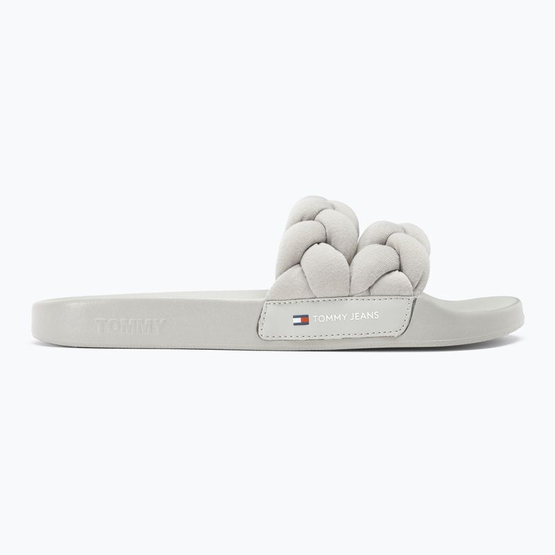 Dámske šľapky Tommy Jeans Braided stratus grey 2