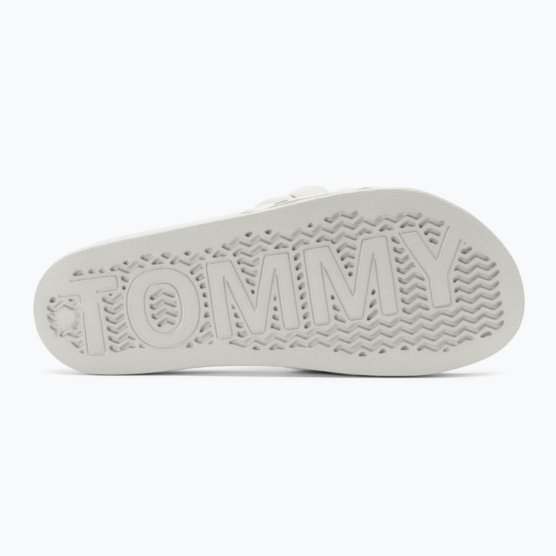 Dámske šľapky Tommy Jeans Braided stratus grey 4