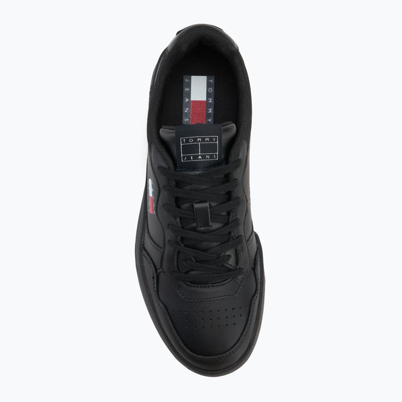 Pánske topánky Tommy Jeans Cupsole Leather Ess black 5
