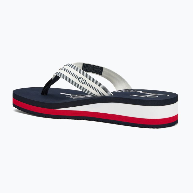 Dámske žabky Tommy Hilfiger Im Th Signature Beach Sandal rwb 3