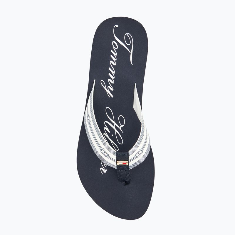 Dámske žabky Tommy Hilfiger Im Th Signature Beach Sandal rwb 5
