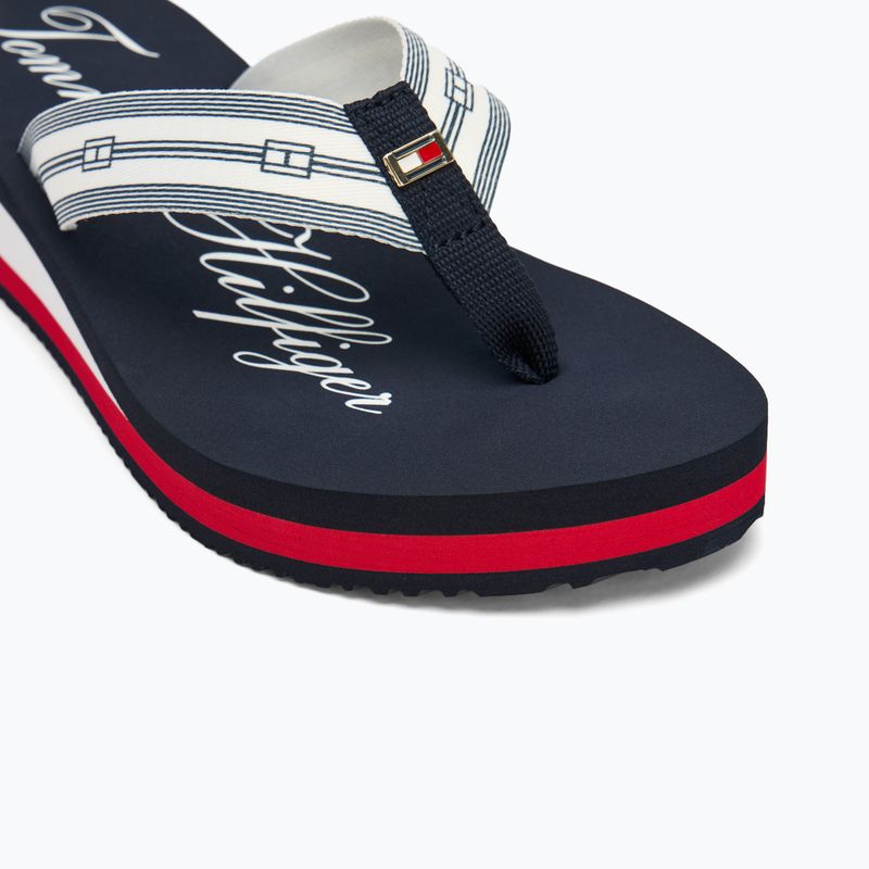 Dámske žabky Tommy Hilfiger Im Th Signature Beach Sandal rwb 7