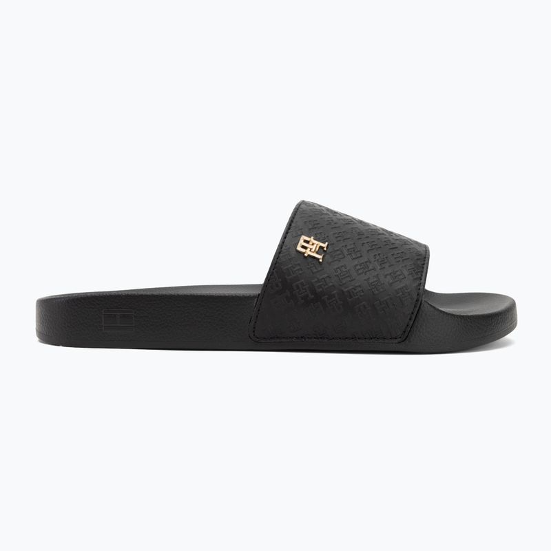 Dámske šľapky Tommy Hilfiger Monogram Poolside black 2