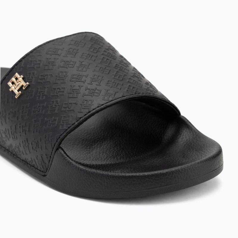 Dámske šľapky Tommy Hilfiger Monogram Poolside black 7