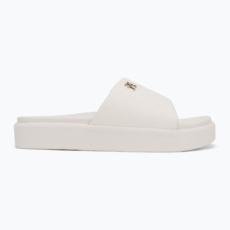 Dámske šľapky Tommy Hilfiger Platform Monogram Poolslide ancient white 2