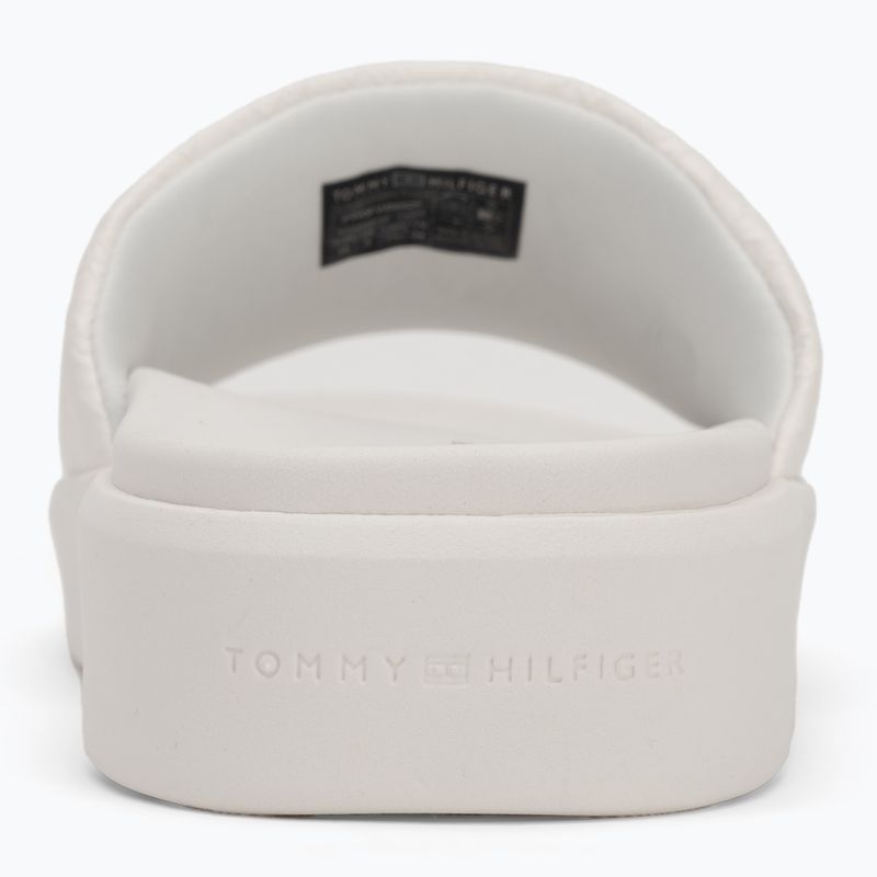 Dámske šľapky Tommy Hilfiger Platform Monogram Poolslide ancient white 6