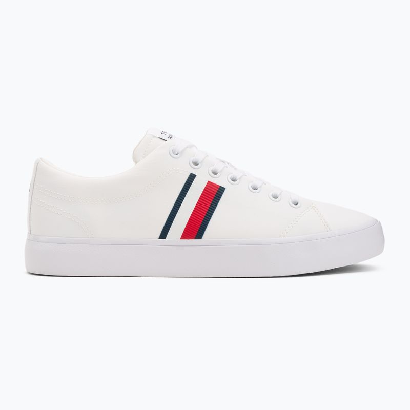 Pánske tenisky Tommy Hilfiger Th Hi Vulc Low Core Stripes Mesh YBS white 2