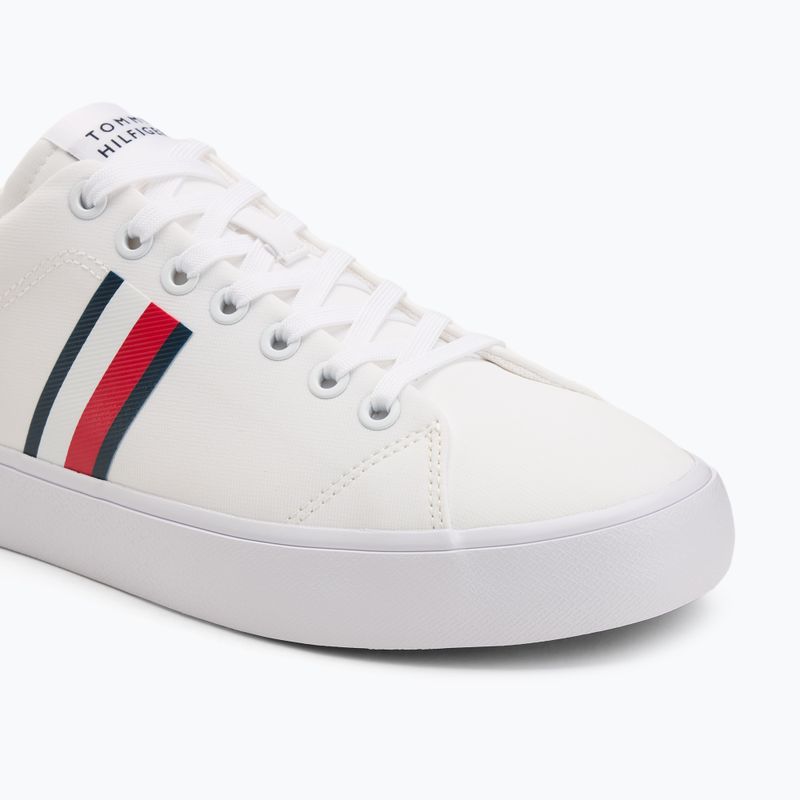 Pánske tenisky Tommy Hilfiger Th Hi Vulc Low Core Stripes Mesh YBS white 7