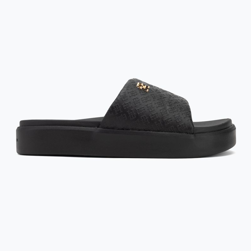 Dámske šľapky Tommy Hilfiger Platform Monogram Poolslide black 2