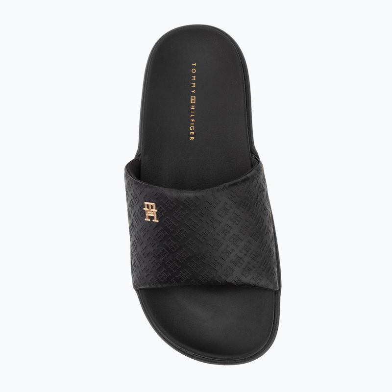 Dámske šľapky Tommy Hilfiger Platform Monogram Poolslide black 5