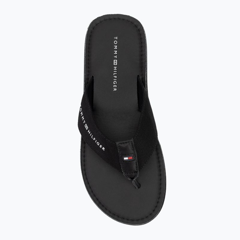 Pánske žabky Tommy Hilfiger Leather Beach Sandal black 5