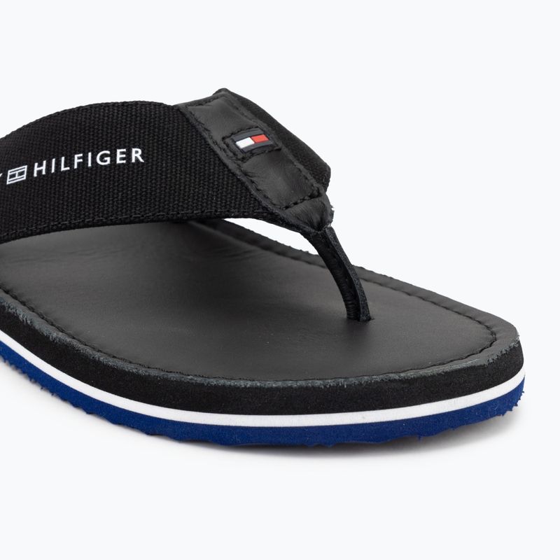 Pánske žabky Tommy Hilfiger Leather Beach Sandal black 7