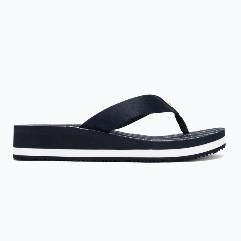 Dámske žabky Tommy Hilfiger Im Th Chainprint Midwedge Sandal space blue 2