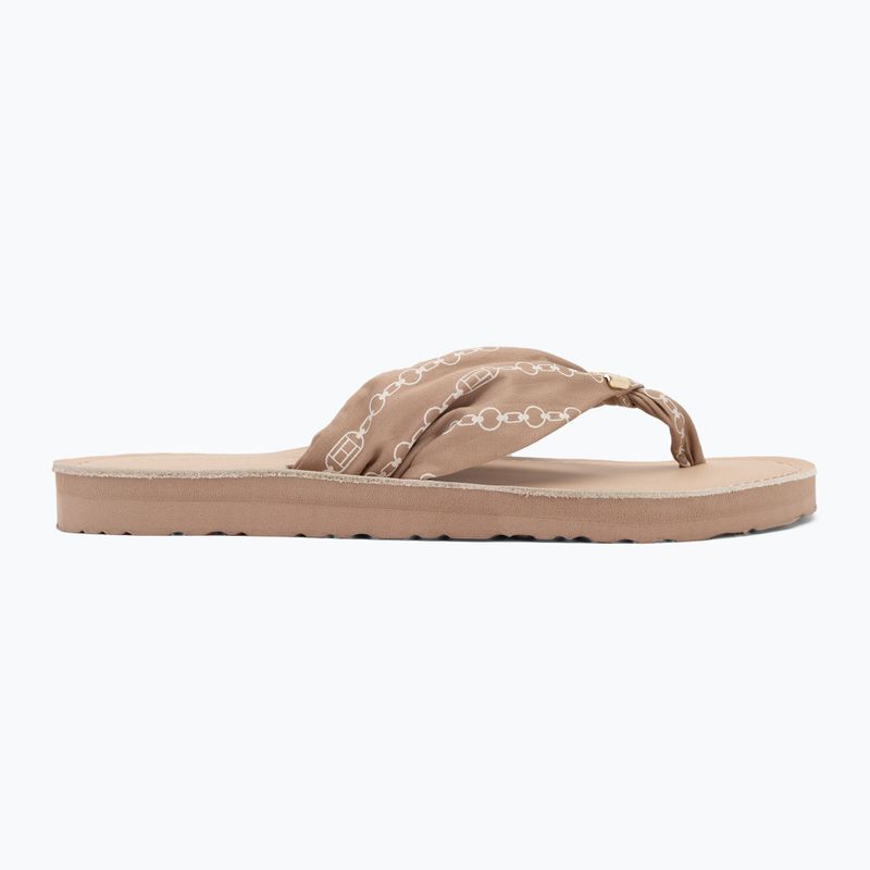 Dámske žabky Tommy Hilfiger Chain Print Elevated Sandal claystone 2