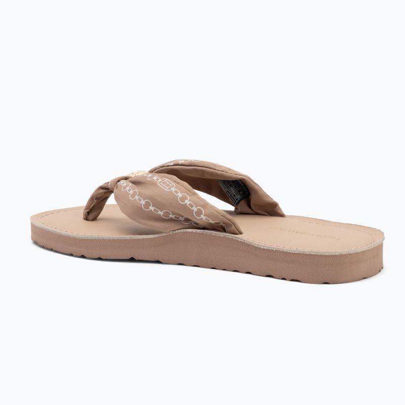 Dámske žabky Tommy Hilfiger Chain Print Elevated Sandal claystone 3