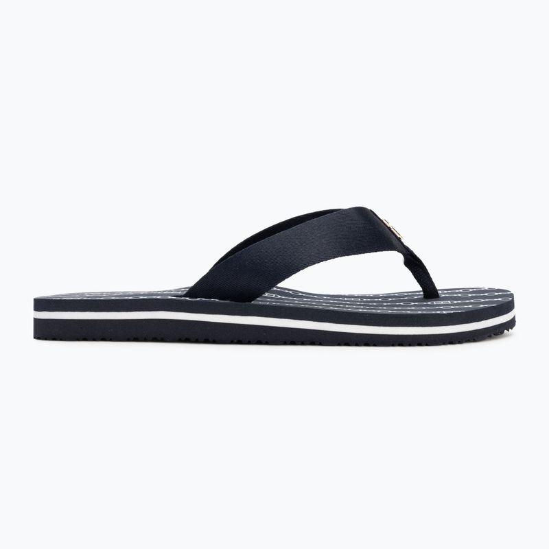 Dámske žabky Tommy Hilfiger Chain Print Beach Sandal space blue 2
