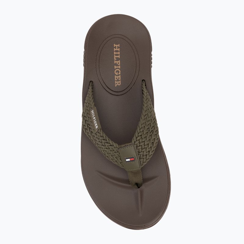 Pánske žabky Tommy Hilfiger Molded Web Beach Sandal army green 5