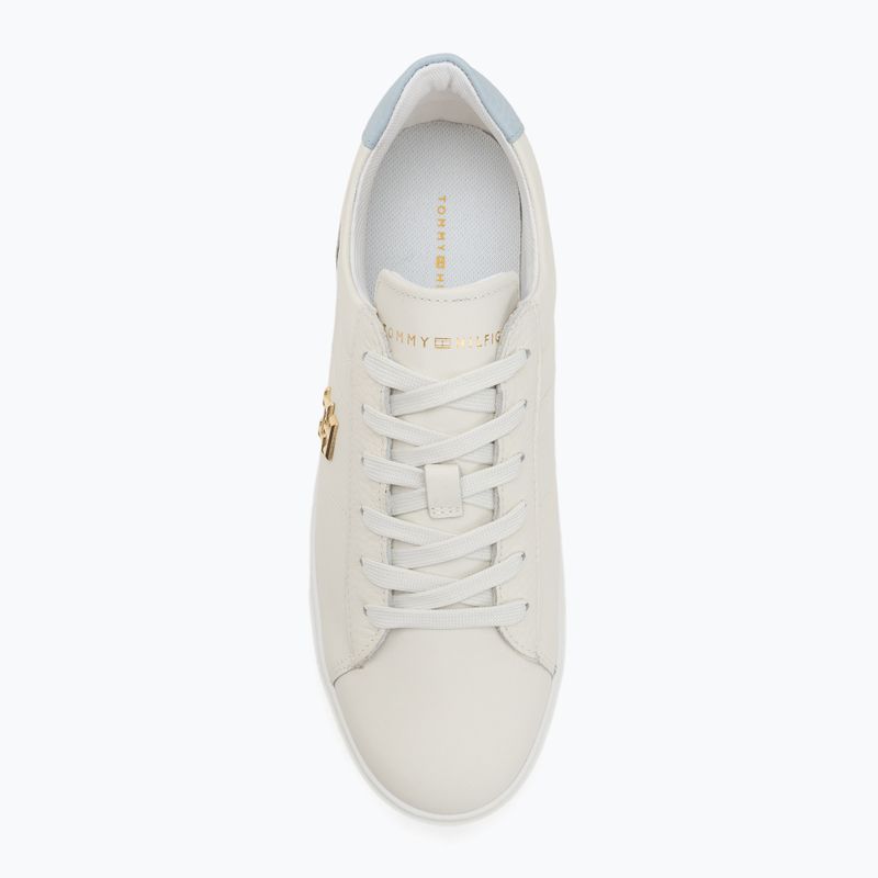 Dámske topánky Tommy Hilfiger Platform Court ecru/breezy blue 5