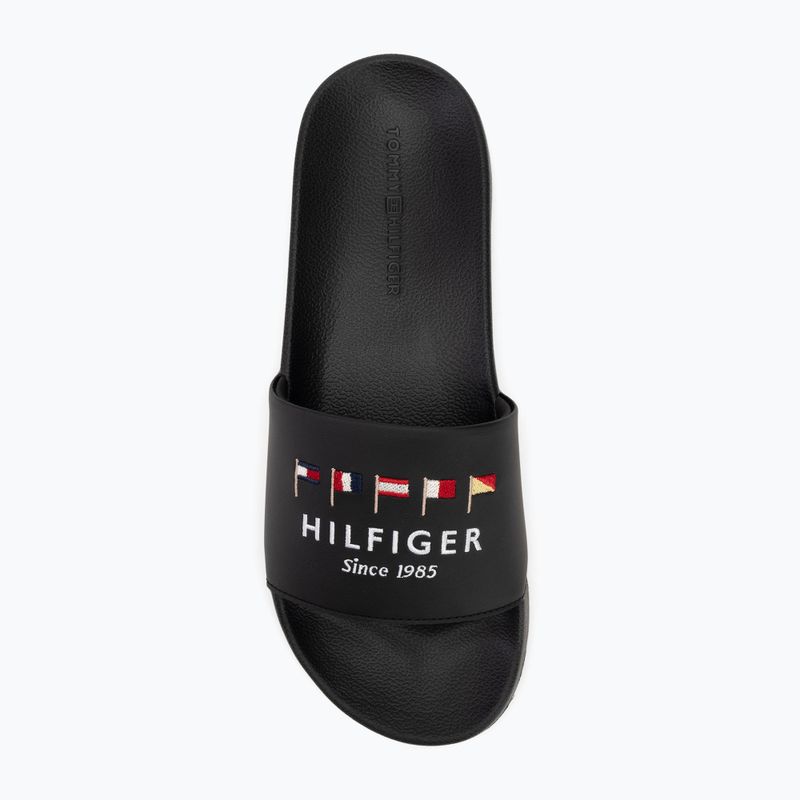 Pánske šľapky Tommy Hilfiger Flags Pool Slide black 6