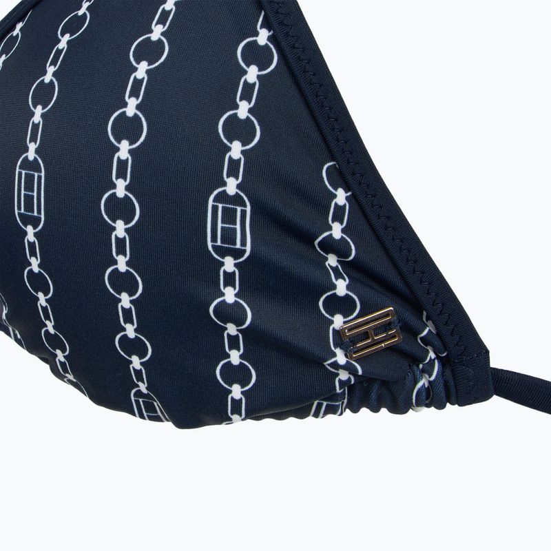 Tommy Hilfiger Triangle Rp Print flag chain vrchný diel plaviek dark night navy 3