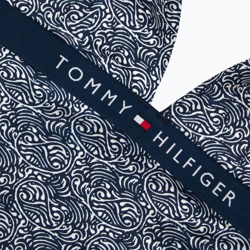 Tommy Hilfiger dámske jednodielne plavky Halter One Piece Rp Print illustrated wave dark night navy 3
