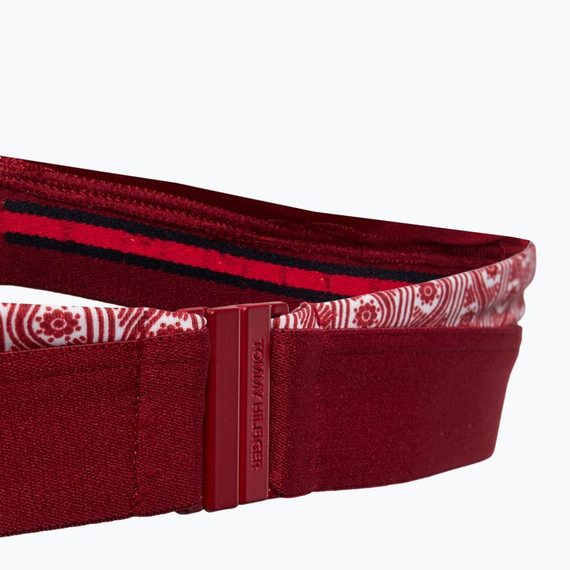 Vrchný diel plaviek Tommy Hilfiger Halter Rp Print kvetinový pruhovaný regatta red 4