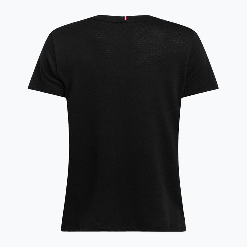 Tommy Hilfiger Performance Mesh Tee čierne dámske tréningové tričko 6