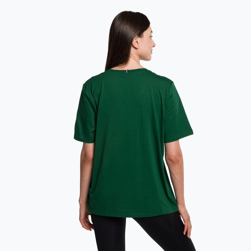 Tommy Hilfiger dámske tréningové tričko Regular Th Monogram green 3