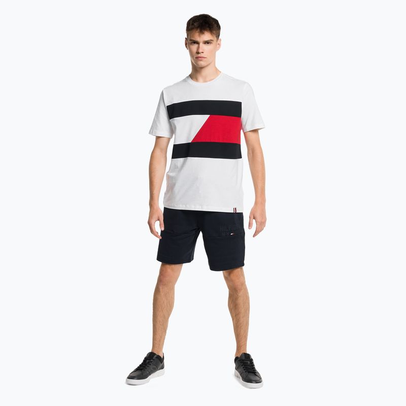 Pánske tréningové tričko Tommy Hilfiger Colorblocked Mix Media S/S white 2
