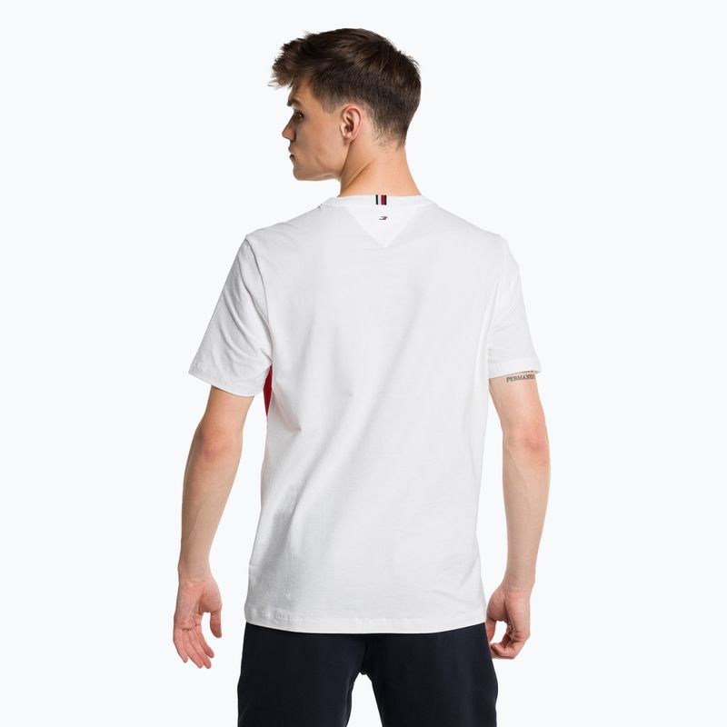 Pánske tréningové tričko Tommy Hilfiger Colorblocked Mix Media S/S white 3
