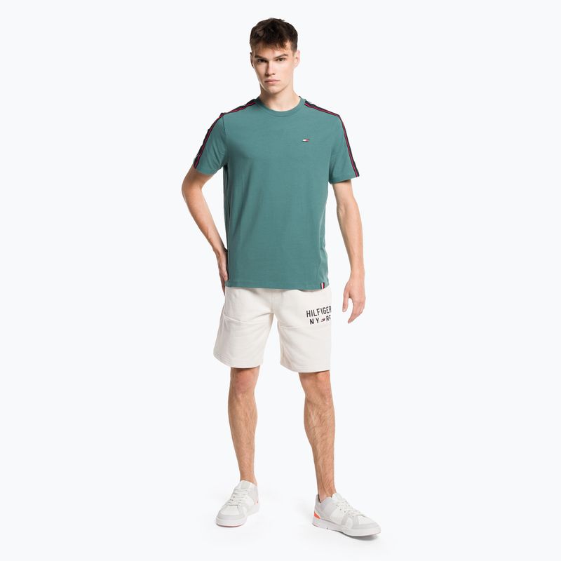 Tommy Hilfiger pánske tréningové tričko Textured Tape green 2