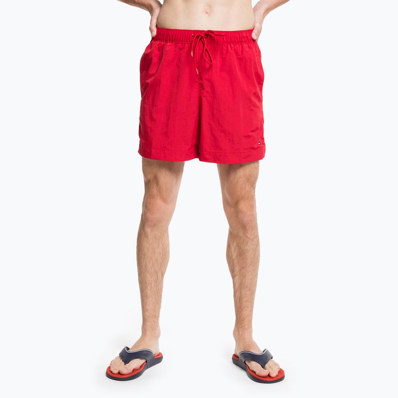 Pánske plavecké šortky Tommy Hilfiger Medium Drawstring red 5