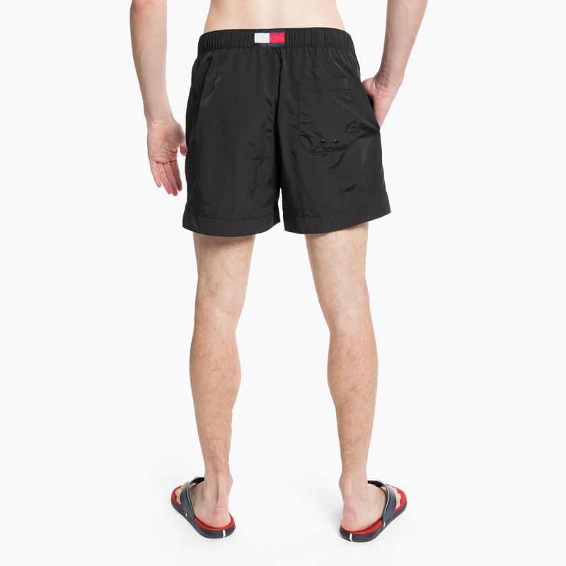Pánske plavecké šortky Tommy Hilfiger Medium Drawstring black 7