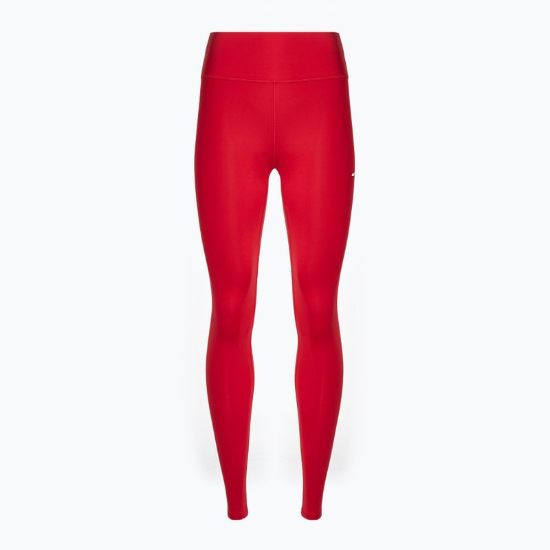 Dámske tréningové legíny Tommy Hilfiger Essentials Rw Full Length červené 5