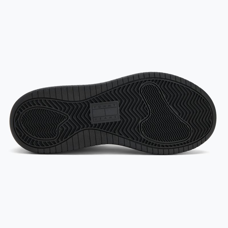 Dámske topánky Tommy Jeans Retro Basket Flatform Ess triple black 4