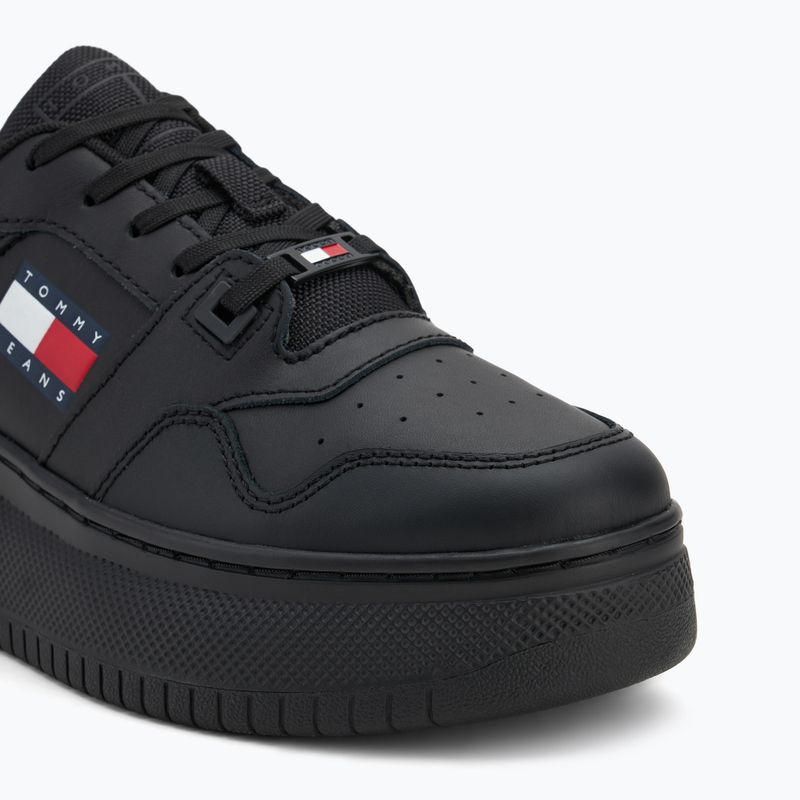 Dámske topánky Tommy Jeans Retro Basket Flatform Ess triple black 7