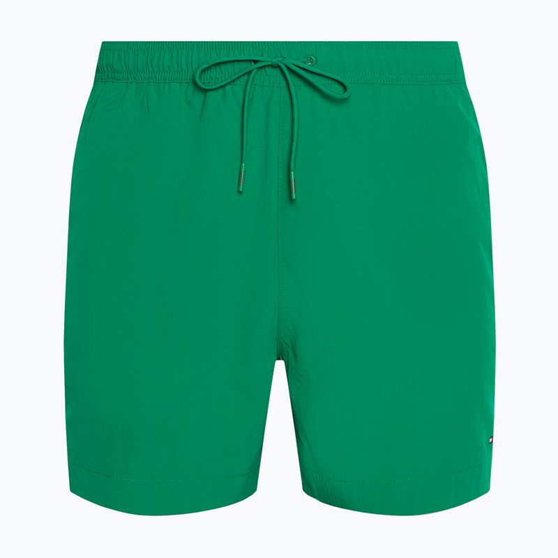 Pánske plavecké šortky Tommy Hilfiger Medium Drawstring Olympic green