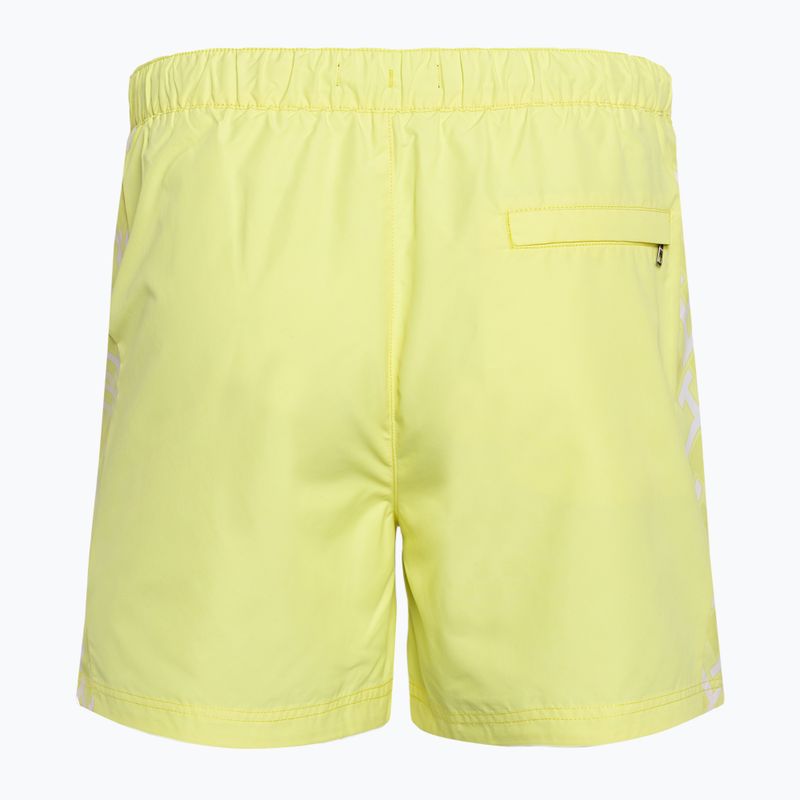 Pánske plavecké šortky Tommy HilfigerSF Medium Drawstring Print reactive monogram yellow tulip 2