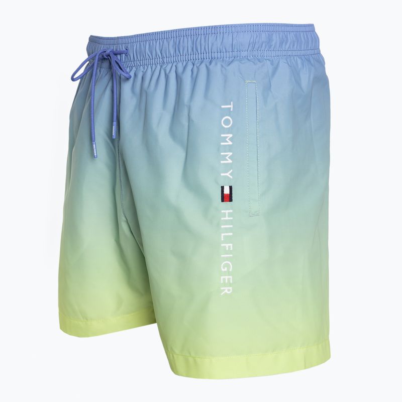 Pánske plavecké šortky Tommy Hilfiger  Medium Drawstring Print ombre blue spell/yellow tulip 3