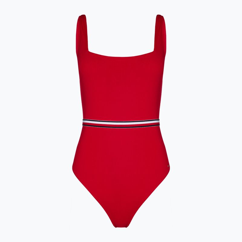 Plavky jednodielne dámske Tommy Hilfiger Square Neck One Piece primary red