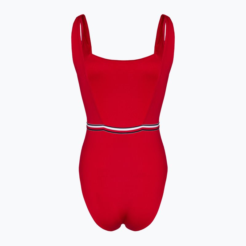 Plavky jednodielne dámske Tommy Hilfiger Square Neck One Piece primary red 2