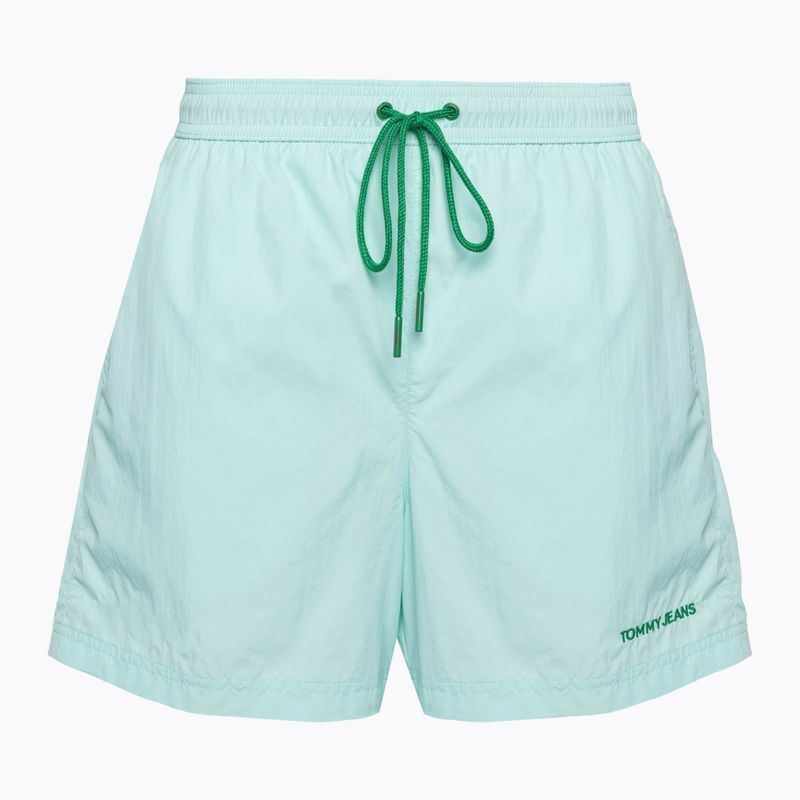 Pánske plavecké šortky Tommy Jeans SF Medium Drawstring florida aqua