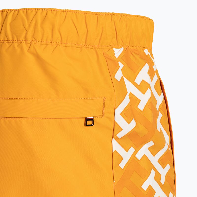 Pánske plavecké šortky Tommy Hilfiger SF Medium Drawstring Print reactive monogram rich ochre 3
