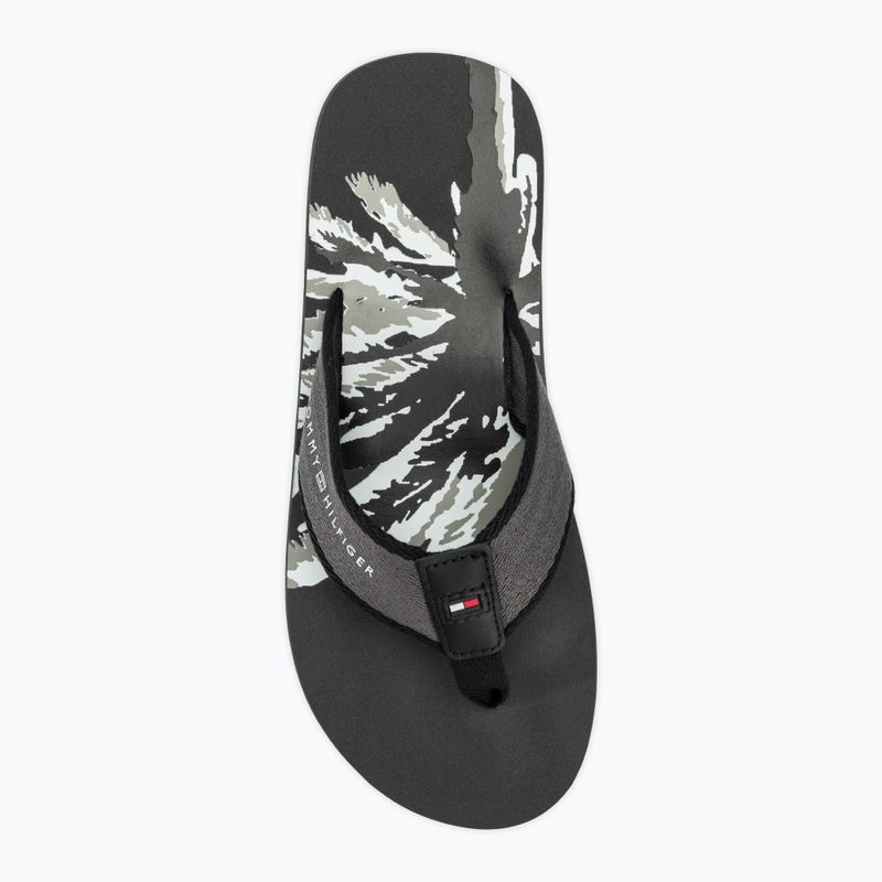 Pánske žabky Tommy Hilfiger Palm Print Beach Sandal dark ash 5