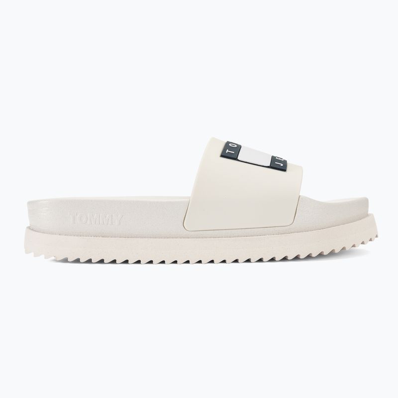 Tommy Jeans Dámske žabky Elevated Flatform Slide ecru 2