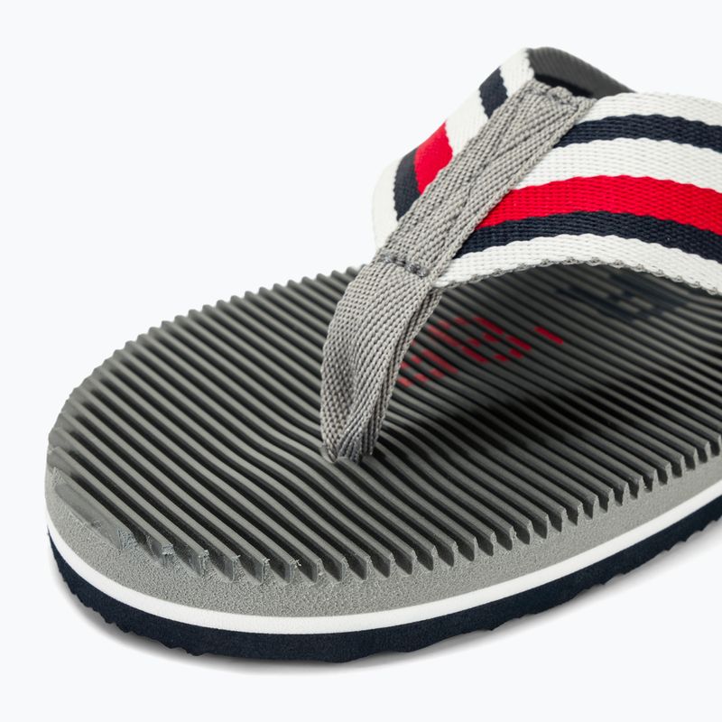 Pánske žabky Tommy Hilfiger Massage Footbed Oly Beach Sandal antique silver 7