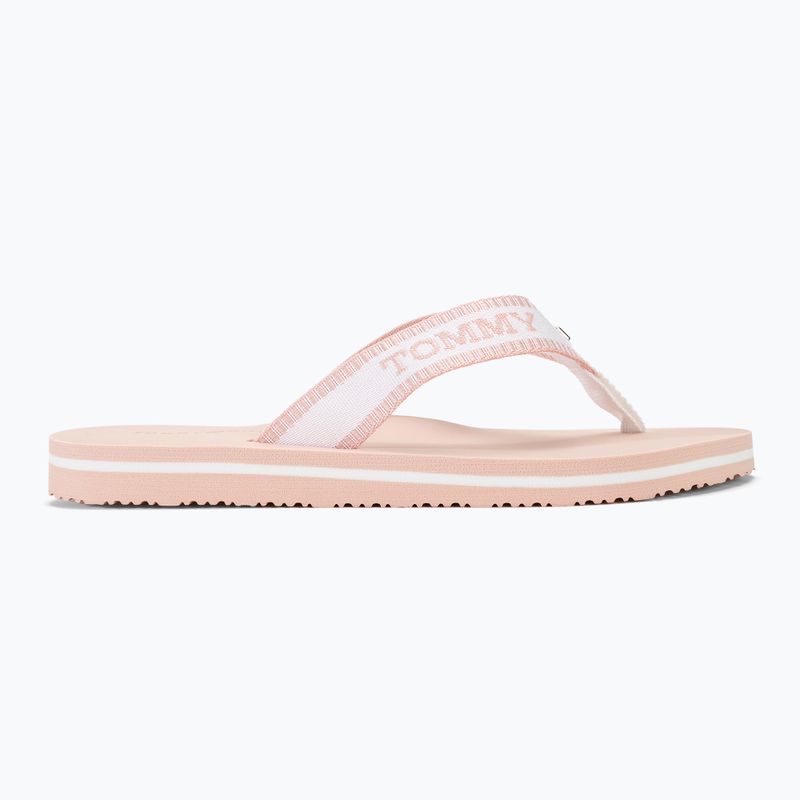 Dámske šľapky Tommy Hilfiger Webbing Pool Slide 0LA ecru/whimsical pink 2