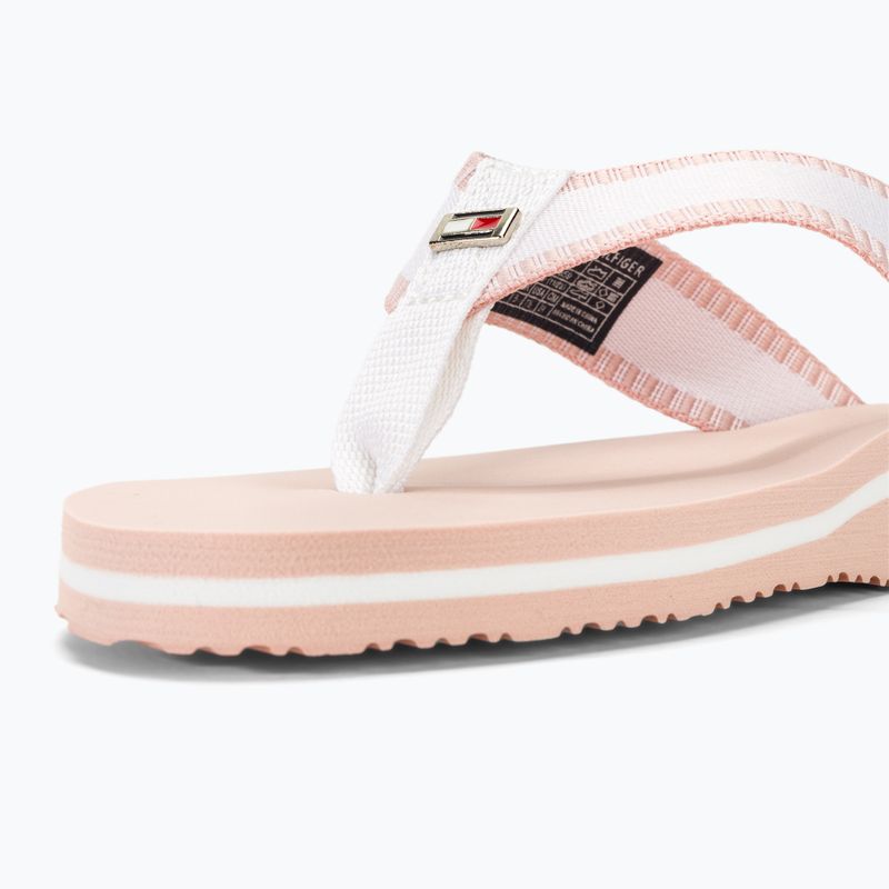 Dámske šľapky Tommy Hilfiger Webbing Pool Slide 0LA ecru/whimsical pink 8