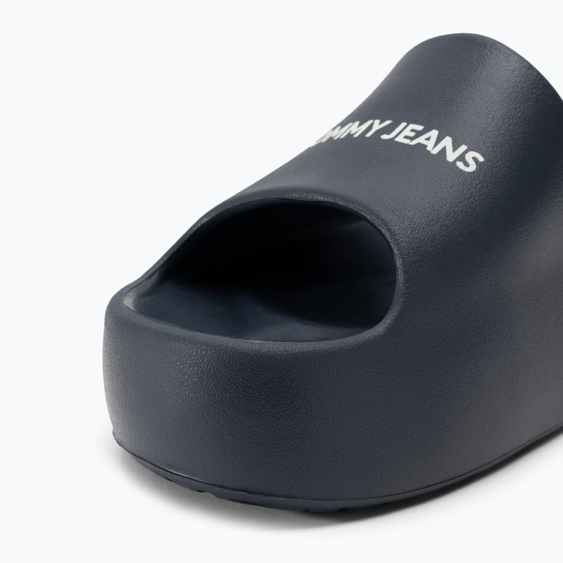 Tommy Jeans Dámske žabky Chunky Flatform Slide dark night navy 7