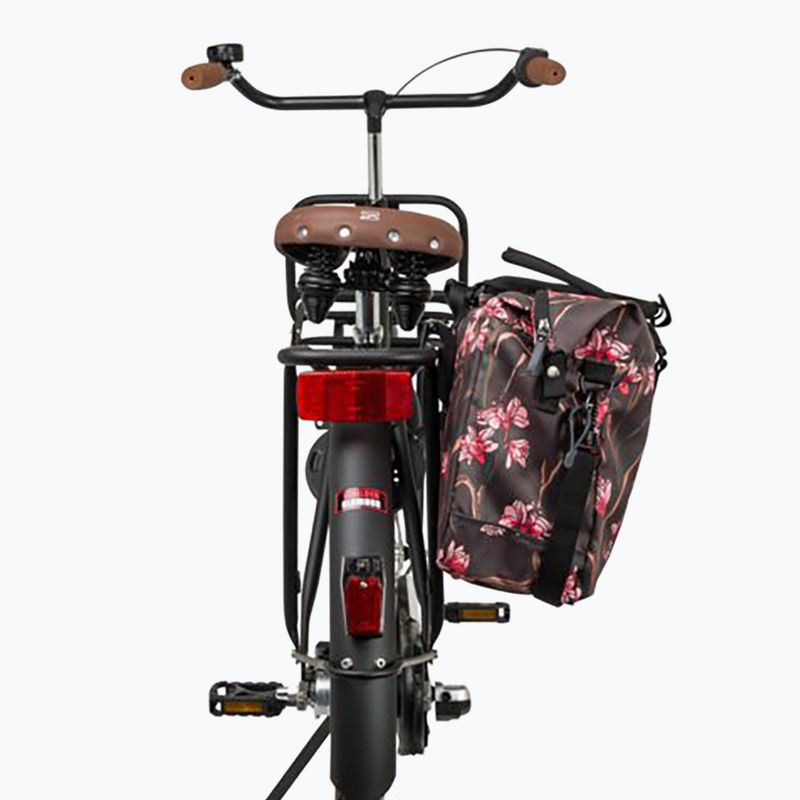 Taška na zadný nosič bicykľa FastRider Nyla Shopper Single Bike Bag Trend Click'nGo 20 l flourish 10